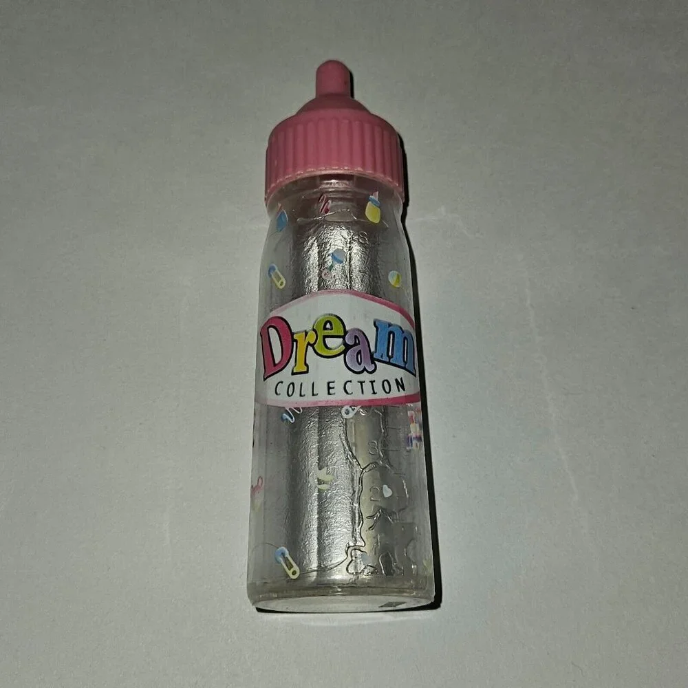 Dream Collection Baby Doll Bottle Replacement Clear Plastic Pink Top 5